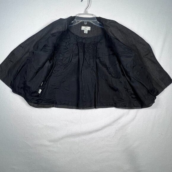 Ann Taylor Loft Petites Charcoal Double Breasted Career Blazer Jacket Sz 6P - Picture 12 of 16